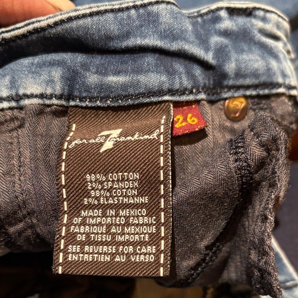 7 For All Mankind Blue Denim Jeans Abercrombie &Fitch and Topshop Moto brand - Picture 1 of 1